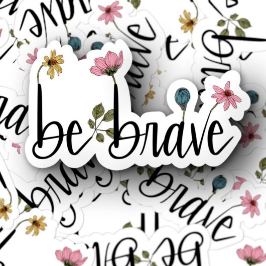 Brave bevestiging ventilator | Die Cut Sticker