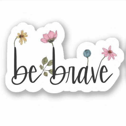 Brave bevestiging ventilator | Die Cut Sticker (Voorkant)