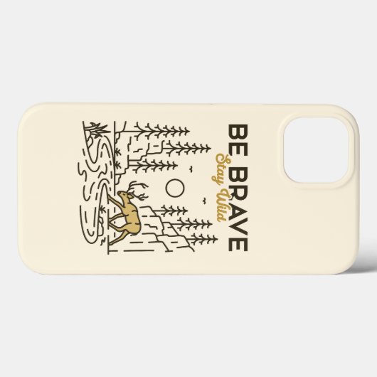Brave Blijf in de buurt Case-Mate iPhone Case (Achterkant (horizontaal))