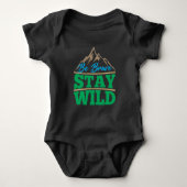 Brave blijf Wilde Wilde Wilde Wilde Wilde Buiten H Romper (Voorkant)