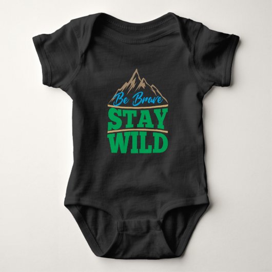 Brave blijf Wilde Wilde Wilde Wilde Wilde Buiten H Romper (Voorkant)