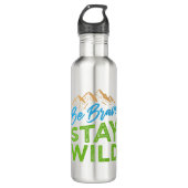 Brave Blijf Wilde Wilde Wilde Wilde Wilde Buiten H Waterfles (Voorkant)