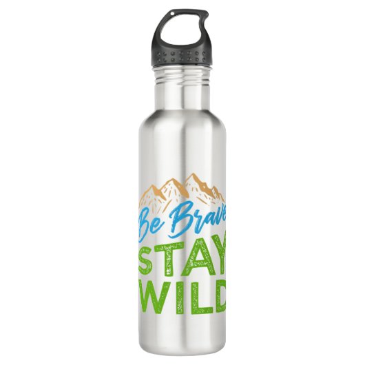 Brave Blijf Wilde Wilde Wilde Wilde Wilde Buiten H Waterfles (Voorkant)