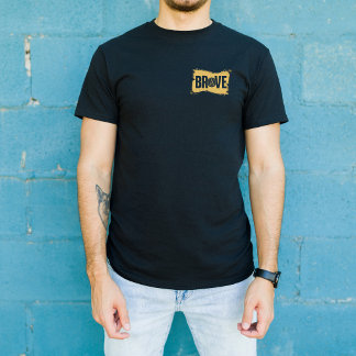 BRAVE Bold Streetwear Typography Tee T-shirt