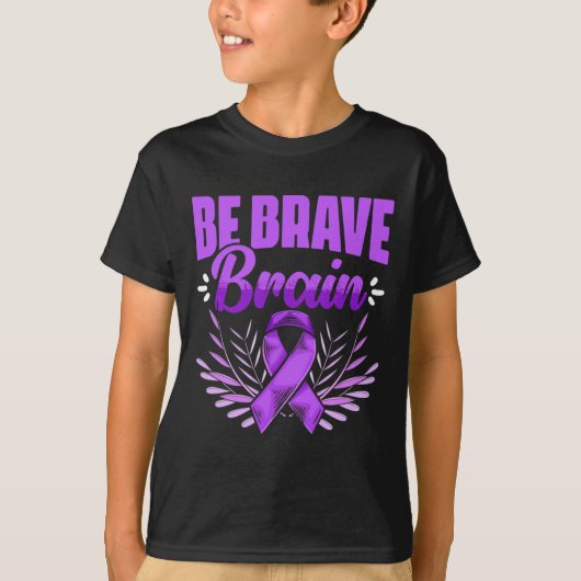Brave Brain - Epilepsy Survivor Epilepsy Awareness T-shirt (Voorkant)