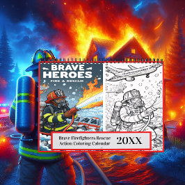 Brave Brandweerlieden Redding Actie Kleuren 20xx Kalender