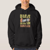 Brave Broken Arm Survivor Broken Bone Hoodie (Voorkant)