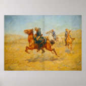 Brave Cavalryman Saving een kerel Solider Poster (Voorkant)