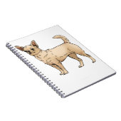 Brave Chihuahua Blue Notitieboek (Rechterzijde)