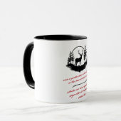 Brave Deer geconfronteerd met Inspirerend gevaren Mok (Voorkant links)