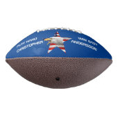 Brave Eagle, de Amerikaanse vlag, patriottisch American Football (Gedraaid 270)