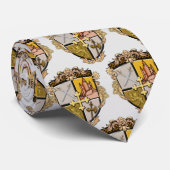 Brave Family Crest achternaam Stropdas (Opgerold)