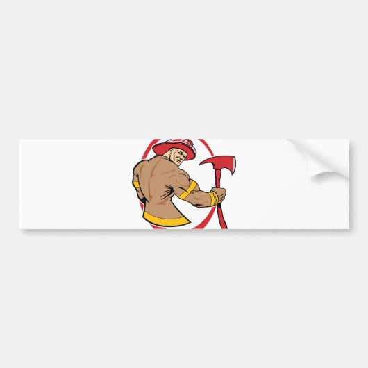 Brave Fireman Bumpersticker (Voorkant)