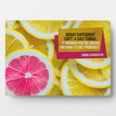 Brave genoeg om jezelf te zijn fotoplaat (voorkant)