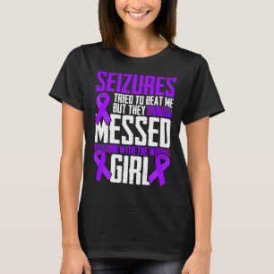 Brave Girl Epilepsie Krijger Gezegde Epilepsie Awa T-shirt