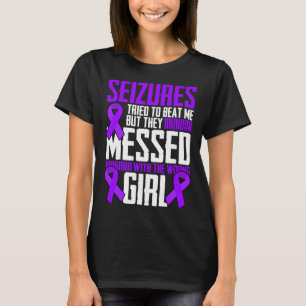 Brave Girl Epilepsie Krijger Gezegde Epilepsie Awa T-shirt