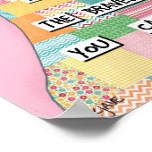 Brave Girl - Kunst voor meisjes en vrouwen Poster (Hoek)