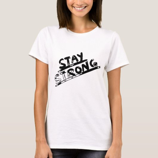 Brave Heart: Stay Strong - Support & Self-Care Des T-shirt (Voorkant)