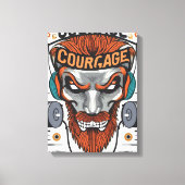 Brave Hearts: Inspirerend Courage Quotes Canvas Afdruk (Voorkant)