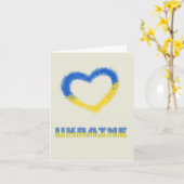 Brave Hearts of Ukraine War Tribute Kaart (Gele Bloem)