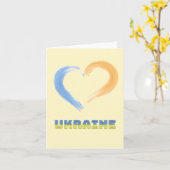 Brave Hearts of Ukraine War Tribute Kaart (Gele Bloem)