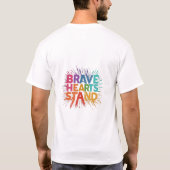 Brave Hearts Stand T-shirt (Achterkant)