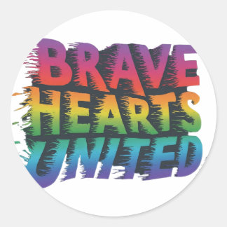 Brave Hearts United Ronde Sticker