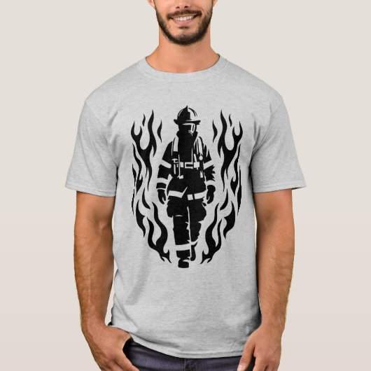 Brave Hero Brandweerman Brandweerman T-shirt (Voorkant)