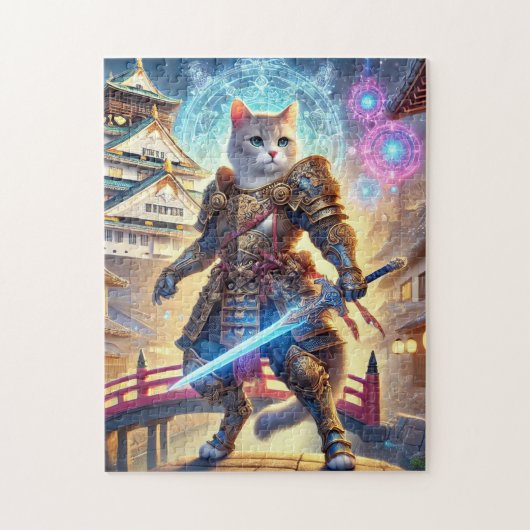 Brave Hero Cat of Fantasy Osaka Castle Town Legpuzzel (Verticaal)