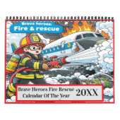 Brave Heroes Fire Rescue kleurboek 2025/2026 Kalender (Hoes)