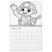 Brave Heroes Fire Rescue kleurboek 2025/2026 Kalender (Feb 2026)