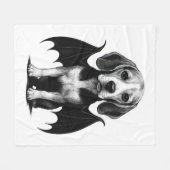 Brave hond fleece deken (Voorkant (Horizontaal))
