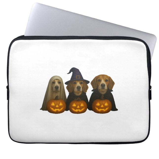 Brave hond laptop sleeve (Voorkant)