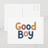 Brave Jongen Briefkaart (Voorkant / Achterkant)