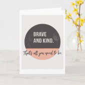 Brave & Kind 5 "x7" Kaart (Gele Bloem)