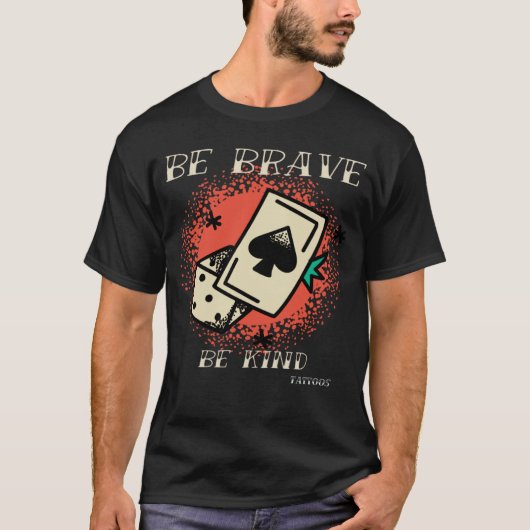 Brave Kind Tattoos Vintage Designs 1 T-shirt (Voorkant)