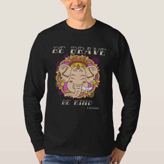 Brave Kind Tattoos Vintage Designs  2 T-shirt (Voorkant)