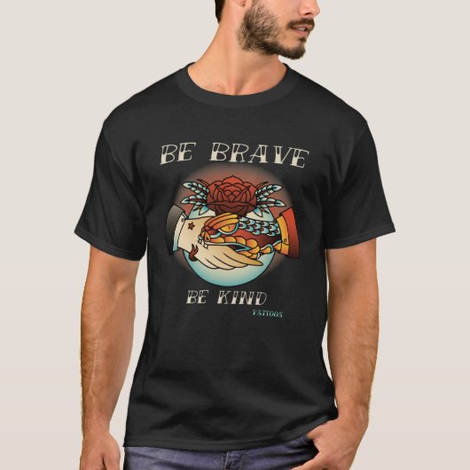 Brave Kind Tattoos Vintage Designs 3 T-shirt (Voorkant)