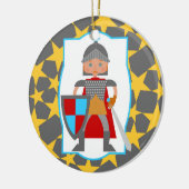 Brave Knight Boy Birthday gift Keramisch Ornament (Links)