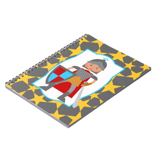 Brave Knight Boy Birthday Gift Notitieboek (Linkerzijde)