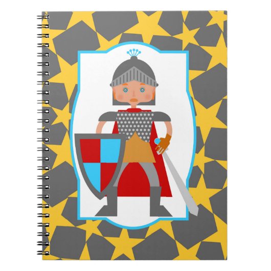Brave Knight Boy Birthday Gift Notitieboek (Voorkant)