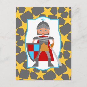 Brave Knight Boy Birthday Party Briefkaart