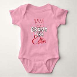 Brave like Esther - Inspirerende joodse Purim Art Romper