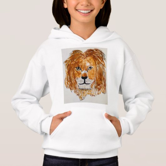 Brave lion kinder hoodie (Voorkant)