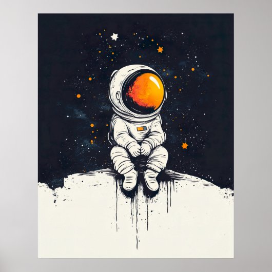 Brave Little Astronaut Poster (Voorkant)