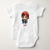 Brave Little Knight Baby Bodysuit (Achterkant)