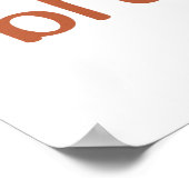 brave little one Custom naam Poster Prints Sign (Hoek)
