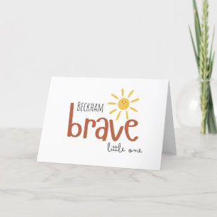 Brave Little One gepersonaliseerd Wenskaart Bedankkaart