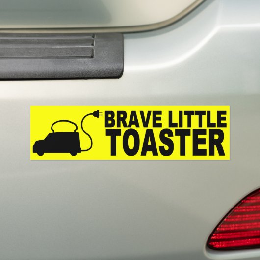 Brave Little Toaster Bumpersticker (Op auto)