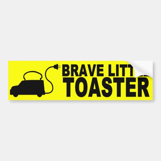 Brave Little Toaster Bumpersticker (Voorkant)